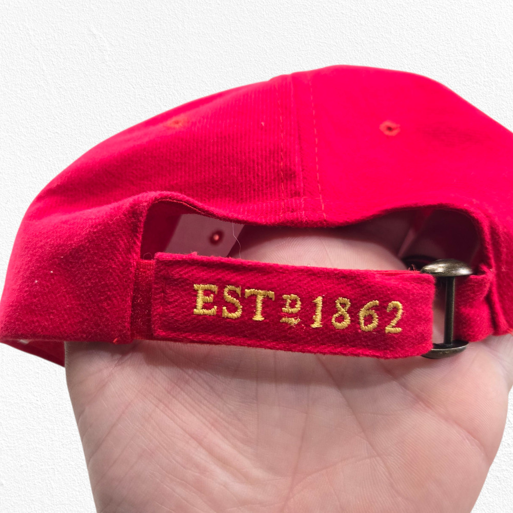 Bacardi Red Adjustable Embroidered Bat Logo Baseball Cap Hat NWT - Picture 4 of 9